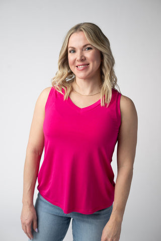 IN STOCK Noelle Tank - Hot Pink
