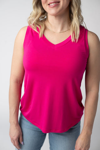 IN STOCK Noelle Tank - Hot Pink
