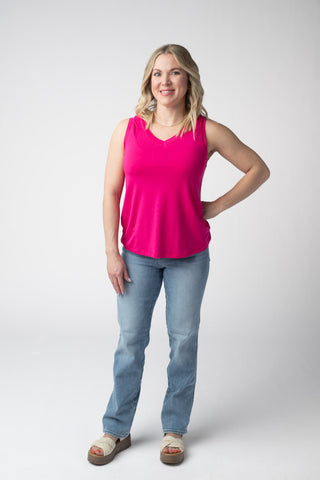 IN STOCK Noelle Tank - Hot Pink