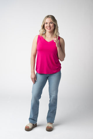 IN STOCK Noelle Tank - Hot Pink