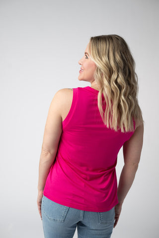 IN STOCK Noelle Tank - Hot Pink