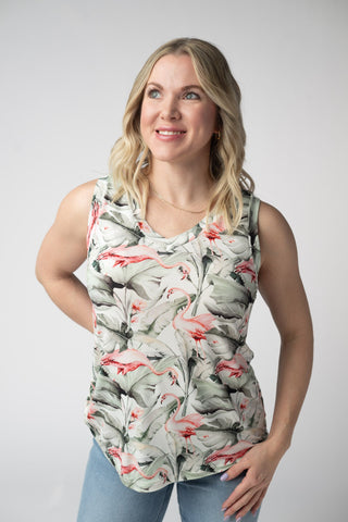 IN STOCK Noelle Tank - Flamingos