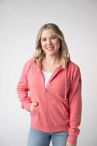 IN STOCK Fullzip Hoodie - Sunkissed Coral