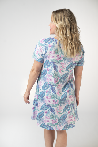 IN STOCK Alicia Dress - Tropical Leaf