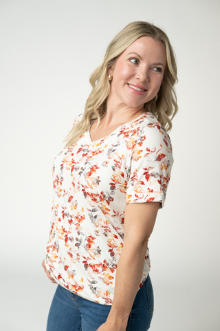 IN STOCK Sophie Top - Autumn Watercolor