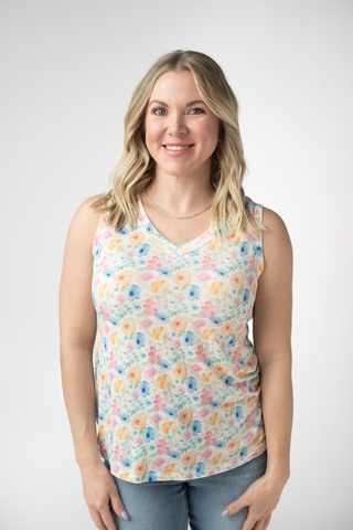 IN STOCK Noelle Tank - Petal Gardens