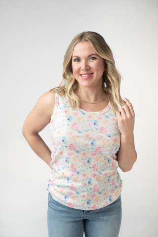 IN STOCK Ava Tank - Petal Gardens