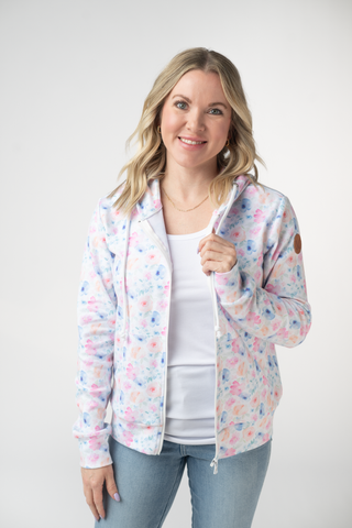 IN STOCK Fullzip Hoodie - Petal Gardens