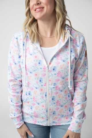 IN STOCK Fullzip Hoodie - Petal Gardens