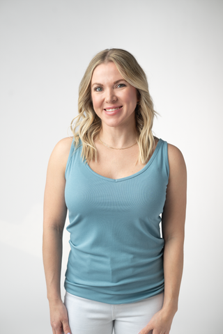 IN STOCK Kennedy Tank - Dusty Blue