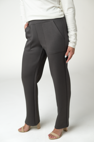 IN STOCK Luxe Ankle Bottoms- Charcoal