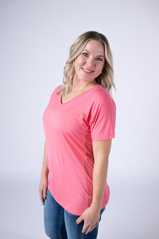 IN STOCK Chloe Cozy Top - Sun Kissed Coral