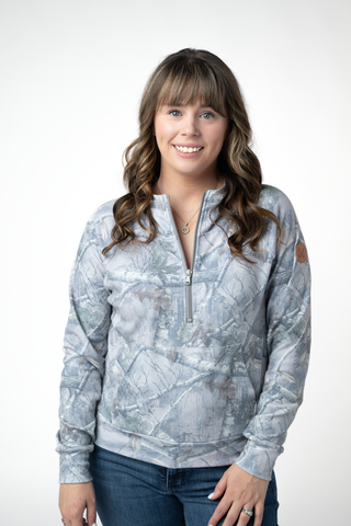 IN STOCK Shorter Halfzip Hoodie - Camo