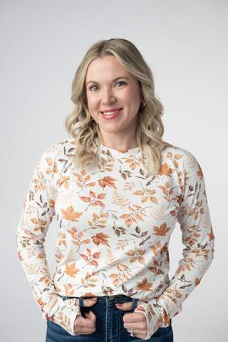 IN STOCK Blair Long Sleeve Top - Harvest Leaves