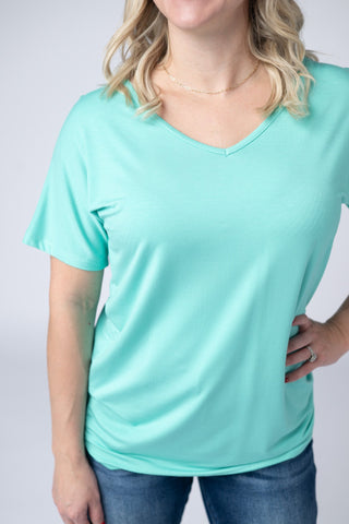 IN STOCK Chloe Cozy Top - Turquoise