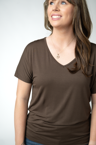 IN STOCK Chloe Cozy Top - Brown