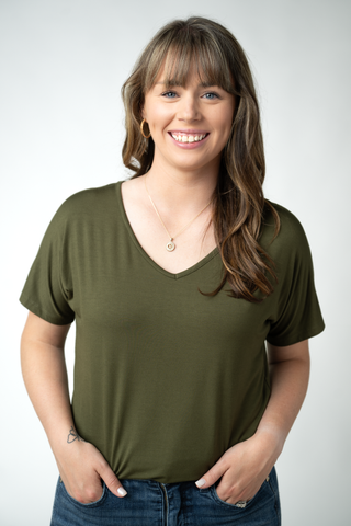 IN STOCK Chloe Cozy Top - Dark Olive