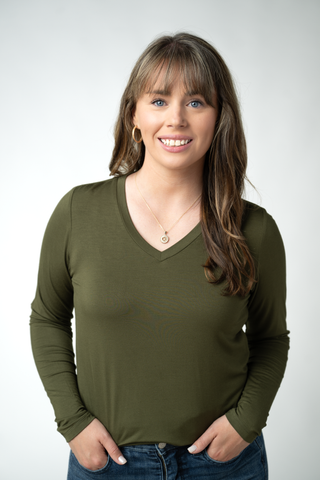 IN STOCK Larissa Long Sleeve - Dark Olive
