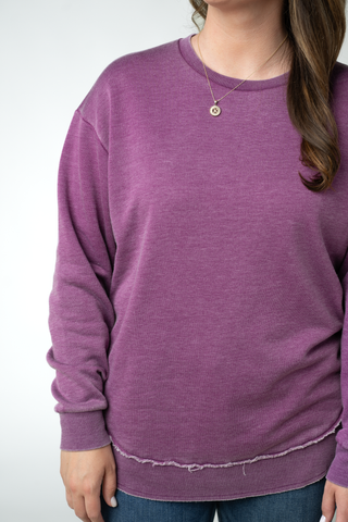 IN STOCK Vintage Wash Pullover - Purple