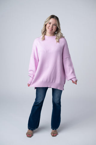 IN STOCK Aurora Cozy Sweater - Lilac