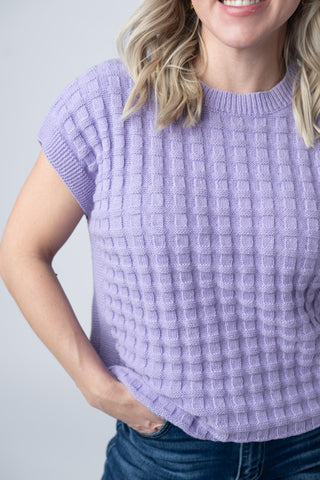 IN STOCK Kelly Knitted Top - Lavender
