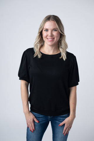 IN STOCK Katie Cozy Top - Black