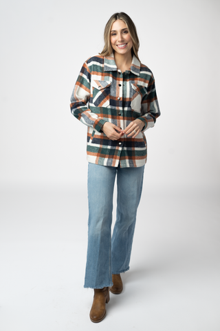 IN STOCK Norah Shacket - Harvest Plaid