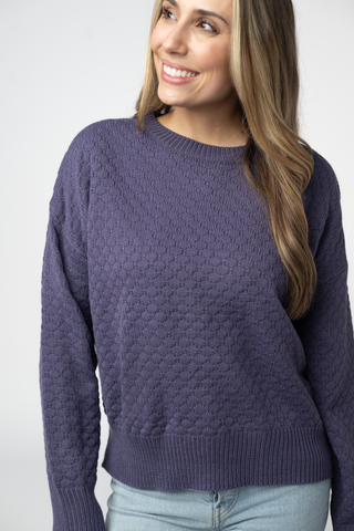 IN STOCK Gianna Pullover Sweater - Slate Blue