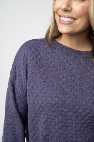 IN STOCK Gianna Pullover Sweater - Slate Blue