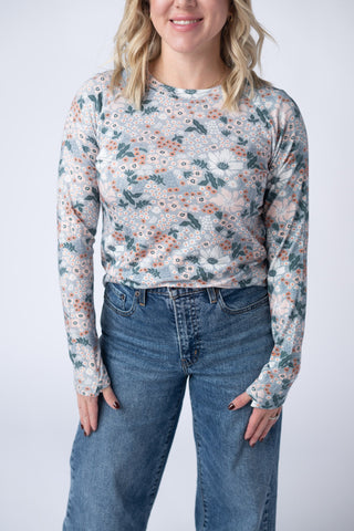 IN STOCK Blair Long Sleeve Top - Ditsy Blush Floral
