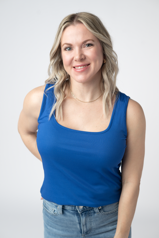 IN STOCK Rachel Ribbed Tank - Royal Blue FINAL SALE