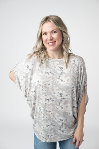 IN STOCK Darcy Dolman - Vintage Grey Floral FINAL SALE