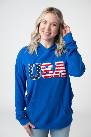 IN STOCK Corrine Hoodie - Royal Blue USA FINAL SALE