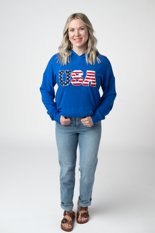 IN STOCK Corrine Hoodie - Royal Blue USA FINAL SALE