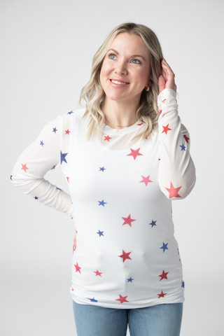 IN STOCK Mesh Long Sleeve Top - Stars