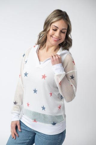 IN STOCK American Stars Mesh Hoodie FINAL SALE