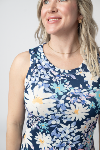 IN STOCK Mariah Ribbed Dress - Daisy Blues