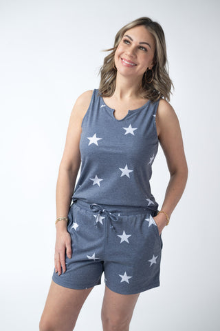 IN STOCK Jamie Shorts - Faded Navy Stars