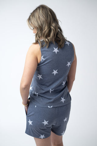 IN STOCK Jamie Shorts - Faded Navy Stars