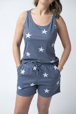 IN STOCK Jamie Shorts - Faded Navy Stars