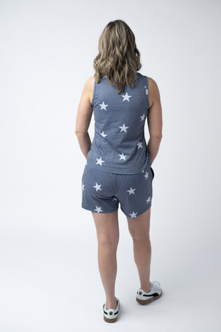 IN STOCK Jamie Shorts - Faded Navy Stars