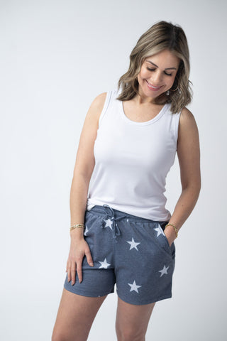 IN STOCK Jamie Shorts - Faded Navy Stars