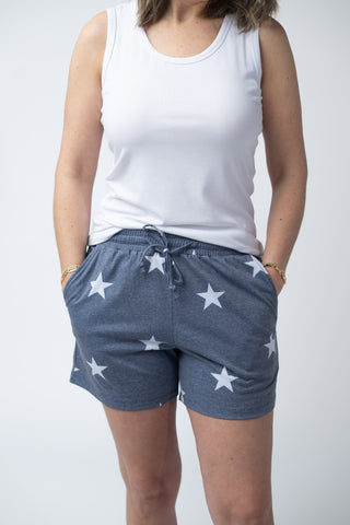 IN STOCK Jamie Shorts - Faded Navy Stars