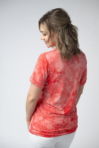 IN STOCK Sophie Top - Red Tie Dye