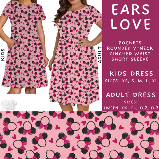 Batch #250 - Magical Valentine - Closes 12/9 - ETA late Jan - Ears Love Big Hugs Adult & Kids Dresses