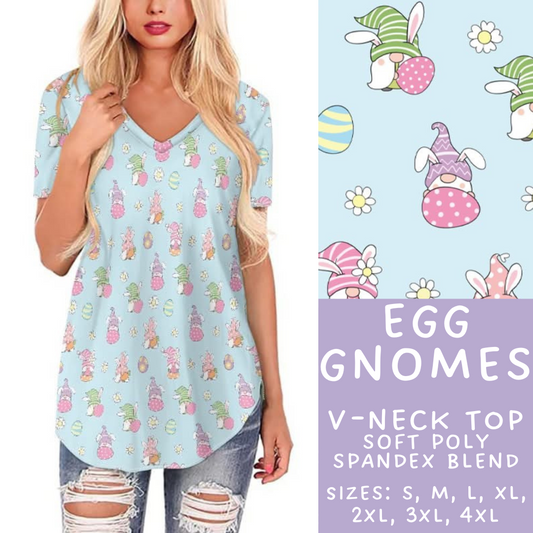 Batch #279 - Hop to it Collection Presale - Closes 1/30, ETA Early April - Egg Gnomes V-Neck Tee