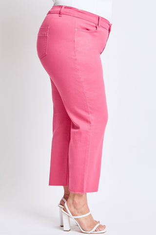 Women's Plus Hyperstretch Cropped Wide Leg Pants