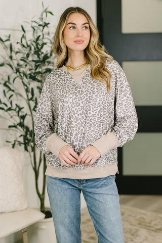 Everything You Need Patchwork Crew Neck Pullover