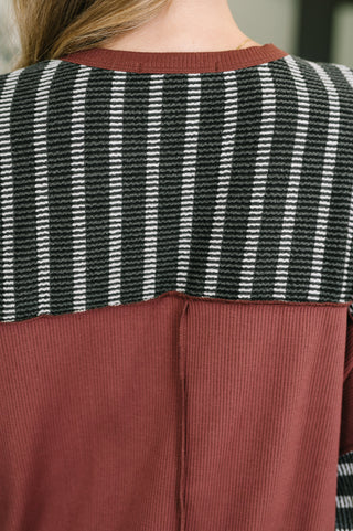 Exceptionally Cozy Contrast Relaxed Pullover