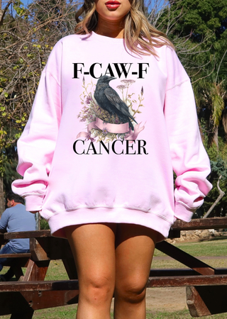 F-CAW-F Pink Cancer Ribbon Sweatshirt
